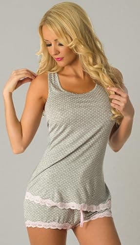 Velvet Kitten Lingerie Electric Lace Sexy PJ Sleepwear Shorts Set 562856-2439 thumbnail 6