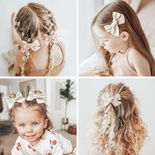 Niceye 24 PACK Baby Girl Hair Clips Set, Hair Bows Barrettes Handmade Accessories Alligator Clip for Babies Infant Toddlers Kids in Pairs thumbnail 7