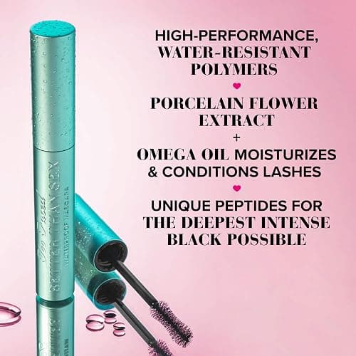 Too Faced Better Than Sex Waterproof Mascara | Volume + Length with Hourglass Brush thumbnail 7