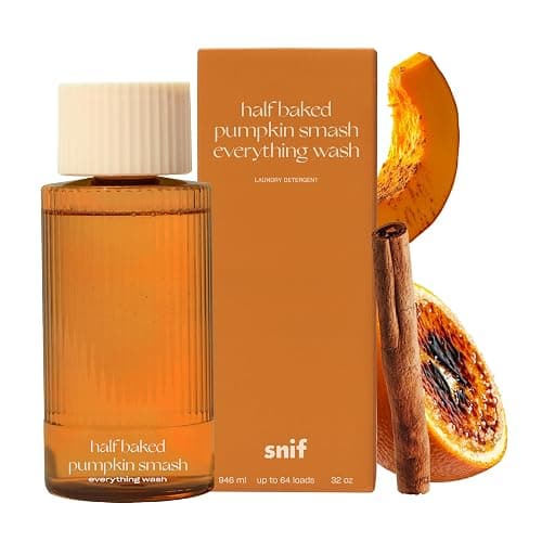 Snif Pumpkin Smash Scented Liquid Laundry Detergent, Non-Toxic, 32 Ld, 16oz | Festive Fall Designer Scent | Luxury Laundry Detergent | Clean Ingredients, Vegan, Cruelty Free thumbnail 9
