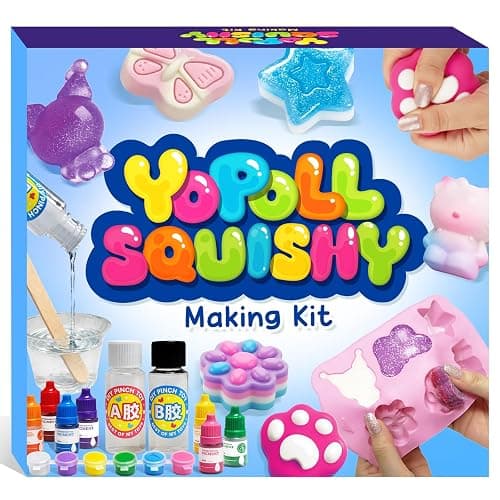 YoPoll DIY Squishy Making Kit for Kids, Complete Mixing Tools Craft Kits, Easter Birthday Gift, Arts and Crafts for Kids & Teens 8-12, Toys for Girls Ages 5-7 - Image 1