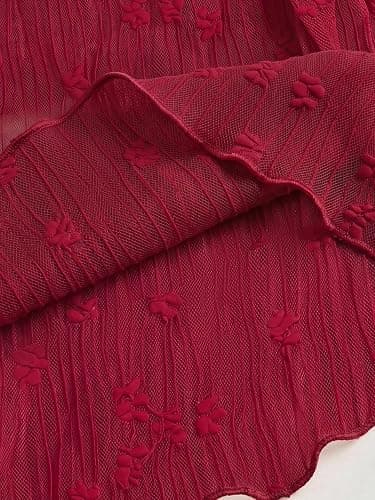 SOLY HUX Women's Cute Babydoll Tops Sleeveless Tie Front Lace Peplum Tank Top Summer Going Out Camisole Top thumbnail 4