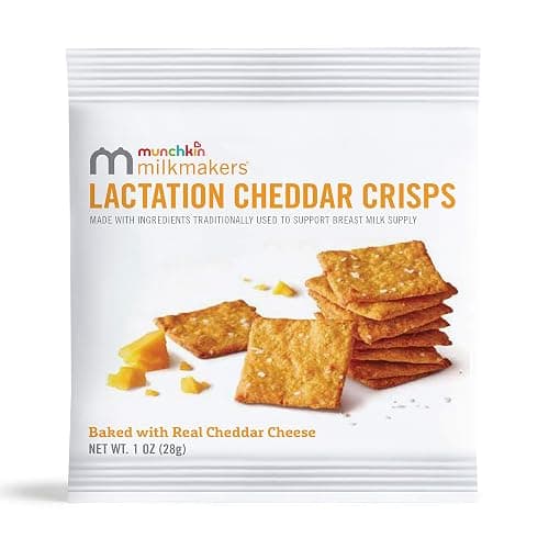 Munchkin® Milkmakers® Lactation Cheddar Crisps for Breastfeeding Moms with Oats and Flax, 6 Count thumbnail 6
