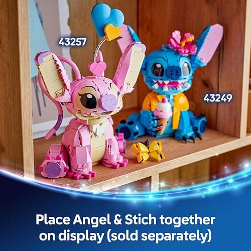 LEGO | Disney Angel - Lilo & Stitch Building Toy - Brick Built Display Figure with 3 Heart Balloons & a Butterfly - Gift for 9+ Year Old Girls, Boys and Adult Fans - 43257 thumbnail 8