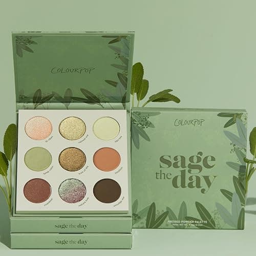 ColourPop Sage the Day Eyeshadow Palette - Sage & Olive Palette with Metallic and Matte Finishes - High-Pigment Eye Makeup with a Long-Wearing Formula (0.3 oz) - Sage the Day thumbnail 4
