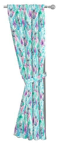 Jay Franco Window Curtains for Kids Bedroom 4-Piece Drape Set with 2 Tiebacks, Blue - Lilo & Stitch, 42" W x 63" L (Pack of 2) thumbnail 4