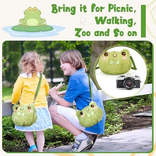 Mixweer Crossbody Bag Cute Plush Purse Backpack Kawaii Wallet Girls Cartoon Animal Lolita Bag with Chain Strap thumbnail 3