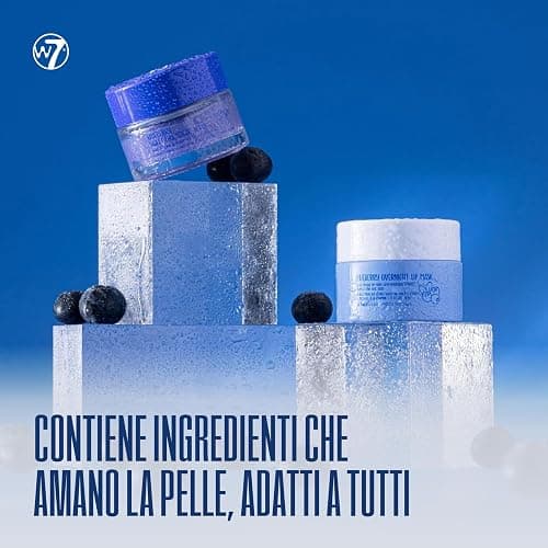 W7 Scrub labbra + maschera notte Sweet Dreams - Set da 2 pezzi - Aroma mirtillo - Esfolia, ristora, lenisce e idrata thumbnail 4