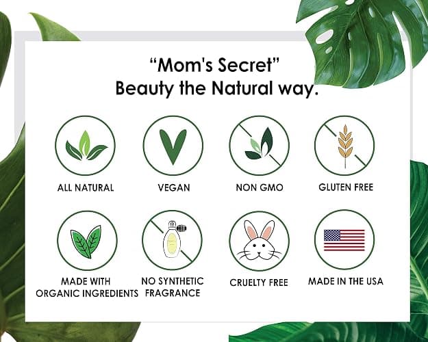 Mom's Secret 100% Natural Foundation, Organic, Vegan, Aloe Based, Natural Sun Protection, Gluten Free, Cruelty Free, Made in the USA, 1FL Oz. (Bisque) thumbnail 5