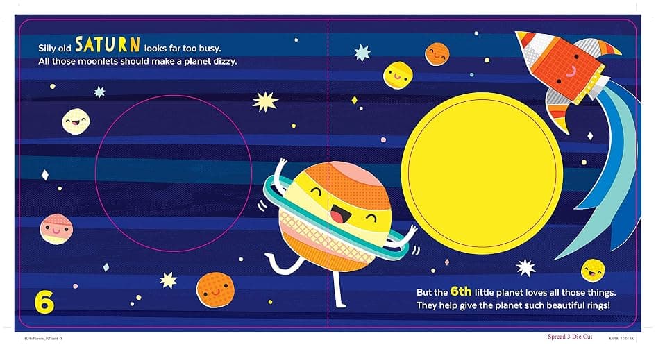 8 Little Planets: A Solar System Book for Kids with Unique Planet Cutouts thumbnail 12