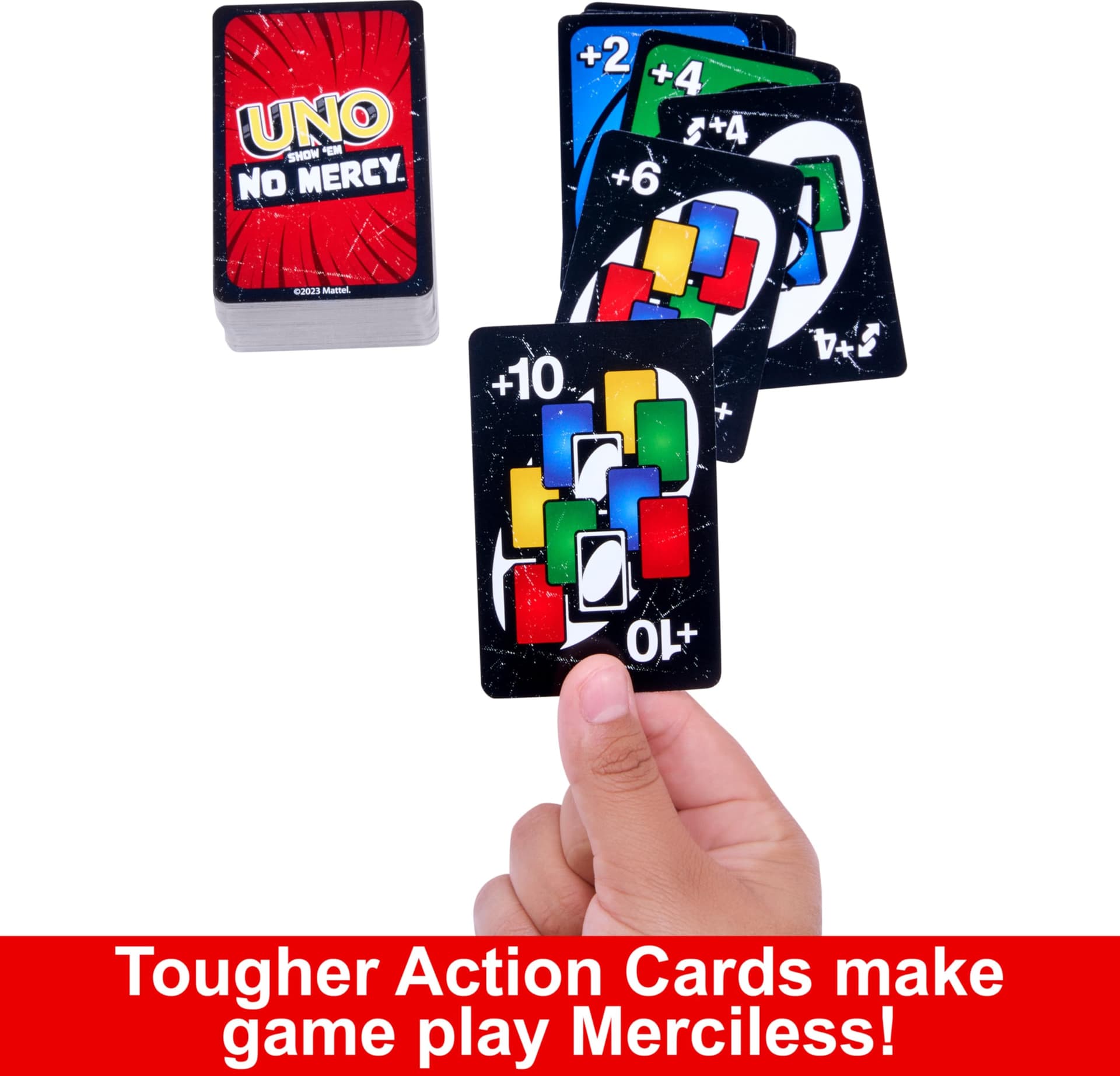 Mattel Games UNO Show ‘Em No Mercy Card Game for Kids, Adults & Family Parties & Travel with Extra Cards, Special Rules & Tougher Penalties thumbnail 5