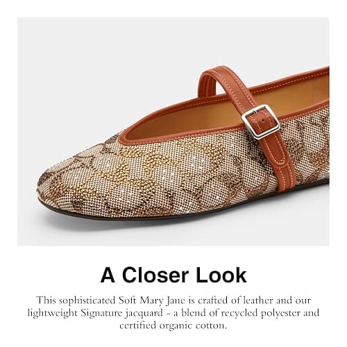 Coach Womens Mary Jane in Crystal Signature Jacquard thumbnail 4