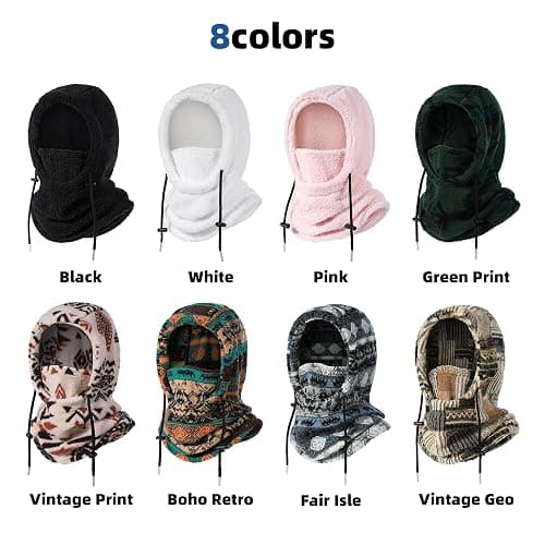 MVPTOO Ski Mask Balalclava Windproof Face Mask Warm Fleece Neck Cover for Cold Weather Helmet Hood for Men & Women thumbnail 5