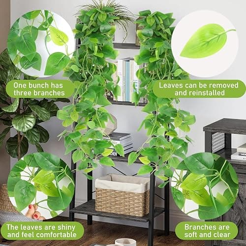 VFANDV 2 Pièces Plante Artificielle Tombante, 105CM Plantes Artificielles Suspendues Feuilles D'eucalyptus, Plantes Artificielles Interieur pour la Maison Jardin Intérieur Décoration Extérieure thumbnail 4