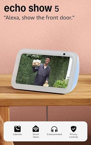 Amazon Echo Show 5 (newest model), Smart display, Designed for Alexa+, 2x the bass and clearer sound, Cloud Blue thumbnail 9