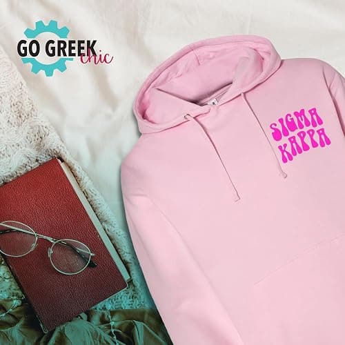 Go Greek Chic Phi Mu Retro Floral Pink Hoodie - Phi Mu thumbnail 5
