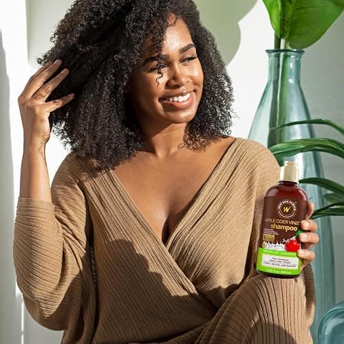 WOW Skin Science Apple Cider Vinegar Shampoo - Hair Growth Shampoo for Thinning Hair, Hair Loss & Dandruff Shampoo - Parabens & Sulfate No Shampoo - Clarifying Shampoo for Build Up Purifying Shampoo thumbnail 5