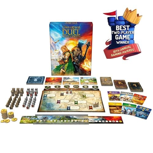 Asmodee The Lord of The Rings: Duel for Middle-Earth Board Game - Epic Strategy Game of Power and Conquest for Kids and Adults, Ages 10+, 2 Players, 30 Minute Playtime thumbnail 3