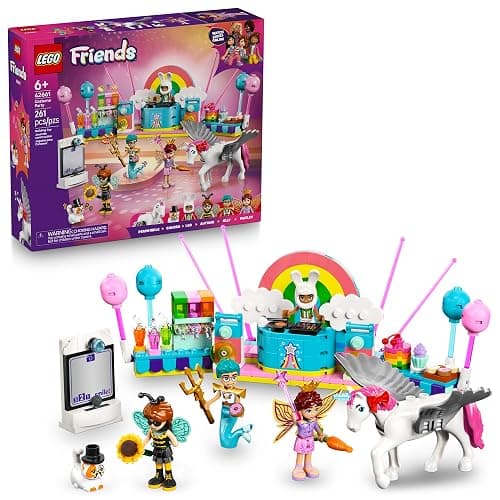 LEGO Friends Costume Party with Unicorn & Fairy Pretend Play Building Toy - Interactive Storytelling Playset with Cat and Unicorn Toys - Creative Birthday Gift Idea for Girls & Boys, 6+ - 42661 - Image 1