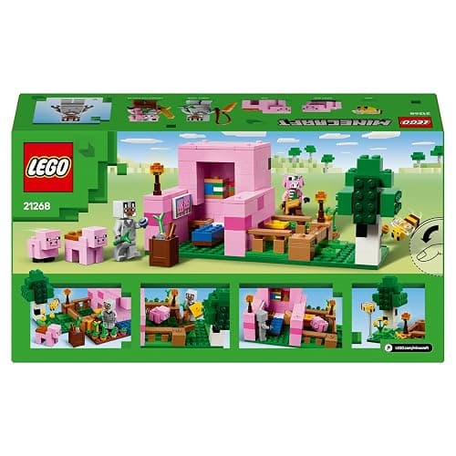 LEGO Minecraft The Baby Pig House Toy - Building Set incl. a Hero Figure, Mobs, a Farm & Forest Biome - Gaming Gift for 7+ Year Old Girls & Boys - 21268 thumbnail 10