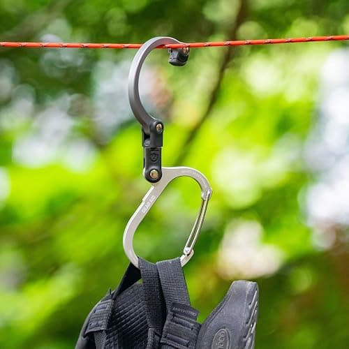 GEAR AID HEROCLIP Carabiner Gear Clip and Hook (Medium) for Camping, Backpack, Suitcases and Garage Organization thumbnail 8