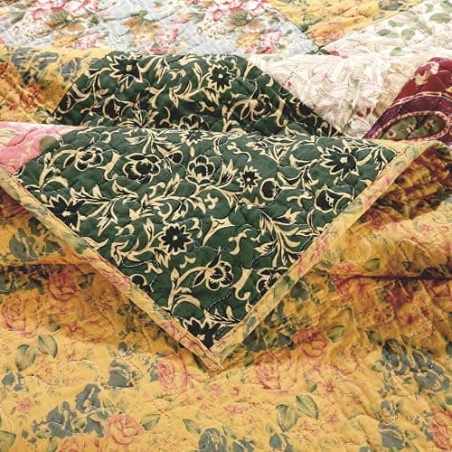 Greenland Home Antique Chic Quilted Patchwork Throw, 50" x 60" , Multicolor thumbnail 8
