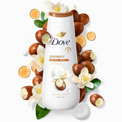 Dove Body Wash Pamper Shea Butter & Vanilla for 24hr Lotion-Soft Skin Moisturizing Skin Cleanser with No Sulfates No Parabens 20 oz thumbnail 4