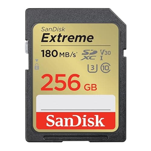 SANDISK 256GB Extreme SDXC UHS-I Memory Card - C10, U3, V30, 4K, UHD, SD Card - SDSDXVV-256G-GNCIN - Image 1
