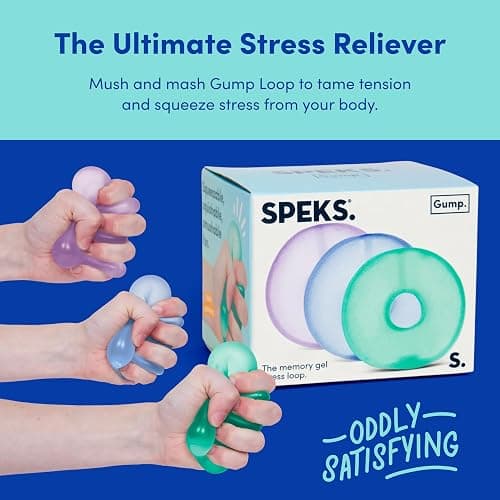 Speks Gump Loop Stress Balls | Ultra Soft Squishy Fidget Toy for Adults & Teens | Stress Relief & Desk Toy (Cool) thumbnail 5