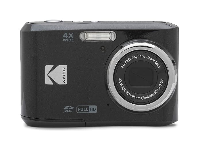 KODAK PIXPRO Friendly Zoom FZ45-BK 16MP Digital Camera with 4X Optical Zoom 27mm Wide Angle and 2.7" LCD Screen (Black) - Image 1