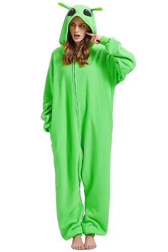 NAMHTOM Adult Astronaut Onesie Costume Pajamas Cartoon Onesie Halloween Sleepwear Zipper Jumpsuit - Image 1