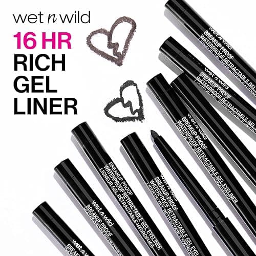 wet n wild Mega Last Breakup Proof Waterproof Retractable Gel Eyeliner - Ultra Pigmented 16-Hour Long Wear, Smudge Proof Satin Finish Formula, Cruelty-Free & Vegan - Intense Black thumbnail 2