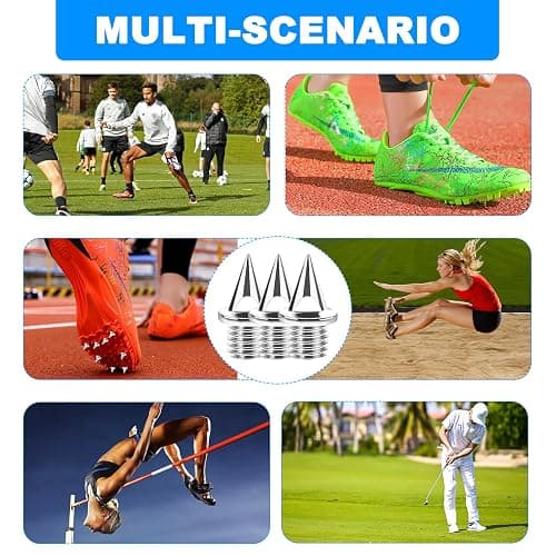 whpqhw 90PCS Track Spikes，1/4 Inch Stainless Steel Track and Cross Country Spikes with Spike Wrench, Replacement Spike for Sprint Sports Short Running Shoes thumbnail 2