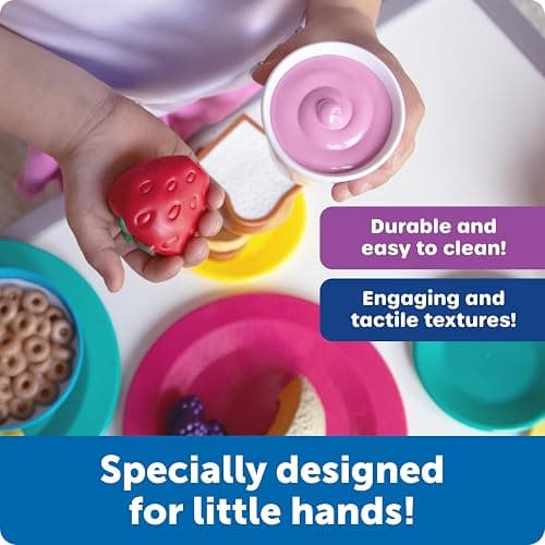 Learning Resources New Sprouts Breakfast Foods Basket - 16 Pieces, Ages 18+ months Pretend Play Food for Toddlers, Toddler Kitchen Toys, Preschool Learning Toys thumbnail 3