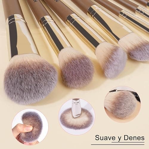 ⭐️Champagne makeup brushes pack thumbnail 3