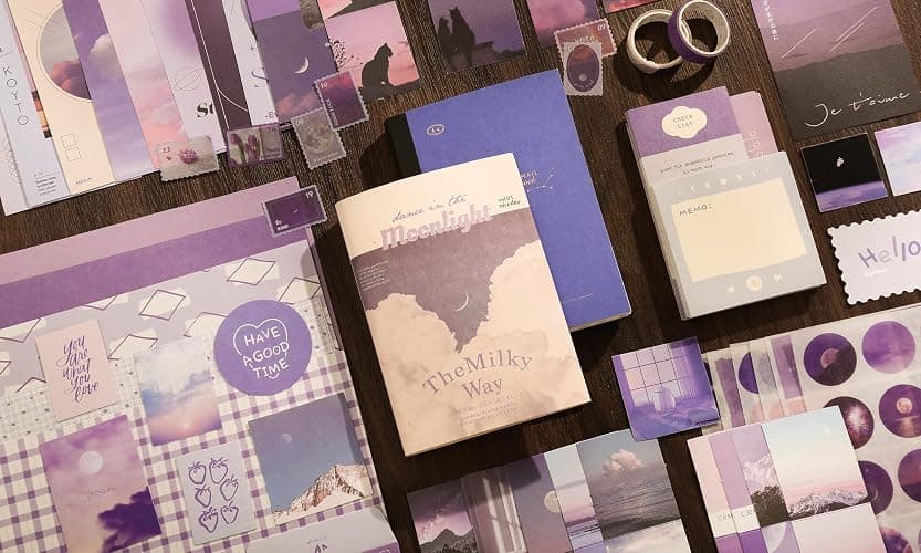 348 Pcs Scrapbooking Supplies Kit, Vintage Aesthetic Scrapbook Kit for Bullet Junk Journal, Stationery, A6 Grid Notebook, DIY Journaling Supplies, Birthday Craft Gift for Teen Girl Kid Women thumbnail 2