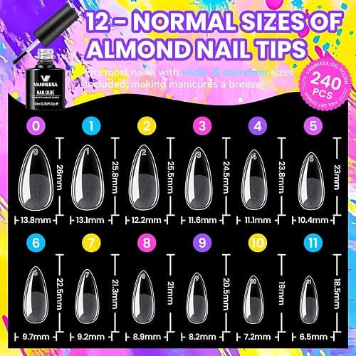 VANREESA 115Pcs Gel Nail Polish Kit with U V Light Nail Drill Almond Nail Tips -40 All Seasons Colors Gel Polish Set with 5Pcs Base Top Coat Gel Nail Kit for Beginners with Everything Gifts for Women thumbnail 3
