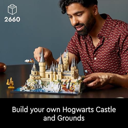 LEGO Harry Potter Hogwarts Castle and Grounds - Collectible Set for Adults incl. Main & Astronomy Towers, Great Hall, Chamber of Secrets & Architect Minifigure - 76419 thumbnail 4