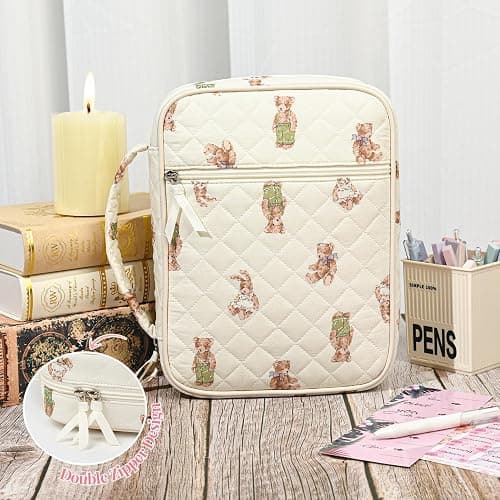 Bible Cover Case for Women Large Bible Cover Bag Study Supplies Journaling Kit Book Carrying Case with Highlighters Christian Gifts for Women thumbnail 4