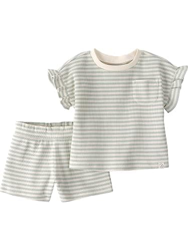 little planet by carter's Baby Girls' 2-piece Shorts Set Made With Organic Cotton - Image 1