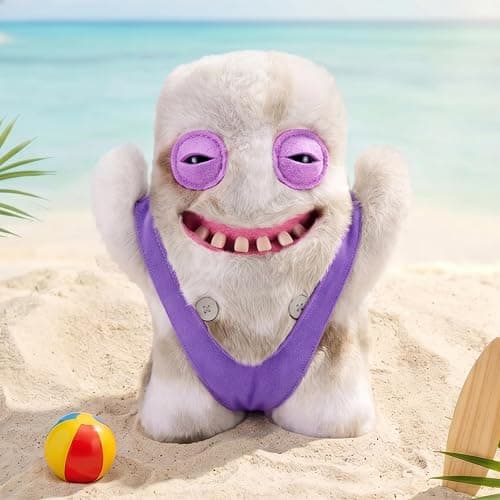 Fuggler Nipple Fuggs 9 Inch (Shameless Goof) by ZURU | Funny Ugly Monster with signature teeth, soft & huggable collectible plush, for fans & collectors, gift for tweens & teens thumbnail 2