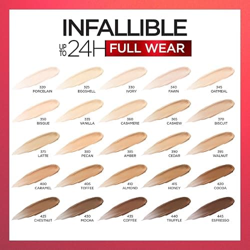 L'Oreal Paris Makeup Infallible Full Wear Waterproof Matte Concealer, Full Coverage, Porcelain, 0.33 fl. oz. thumbnail 7