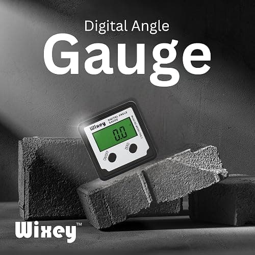 Wixey Digital Angle Gauge with Backlight – Easy-to-Read Magnetic Digital Angle Finder for Table Saw & Miter Saw – Precision Measuring Tools for Woodworking Tasks Like Cutting Bevels & Compound Angles thumbnail 5