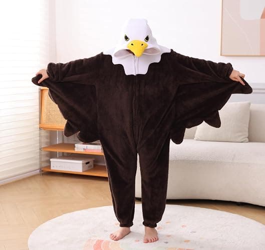 Magicmode Animal Onesie Pajamas for Kids, Soft Flannel Halloween Cosplay Costume for Boys Girls thumbnail 3