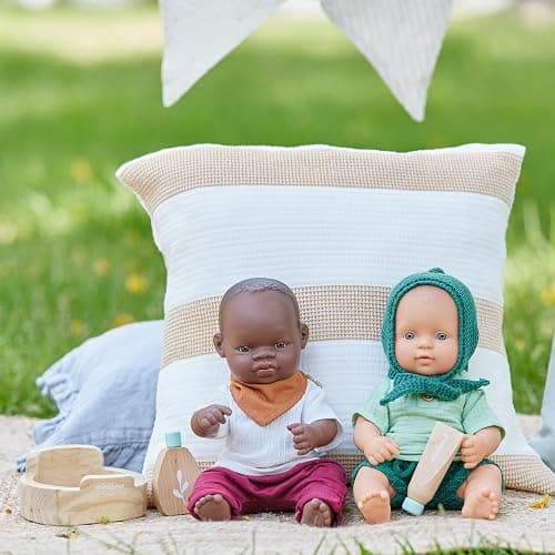 Miniland Doll - Wooden Care Set accessory for Dolls play, made with ECO materials for children Imaginative devolpment thumbnail 7