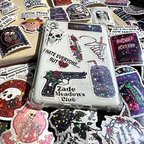 MiStar 102 PCS Dark Romance Book Stickers for Kindle Adult, Holographic Booktok Spicy Reading Bookish Sticker Pack for Kindle Case iPad Laptop Water Bottles Accessories Decals Gifts for Book Lovers thumbnail 3