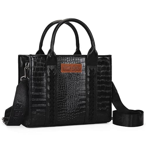 Wrangler Medium Tote Bag for Women Designer Satchel Handbags Top-handle Purses with Strap - Image 1