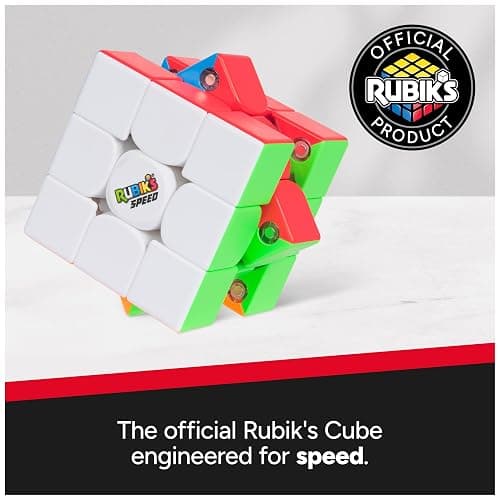 Rubik’s Cube, 3x3 Magnetic Speed Cube for Super Fast Solves, Twisting Fidget Toy, Challenging Brain Teaser & Sensory Puzzle for Adults, Teens, & Kids, for Ages 8 & Up thumbnail 2