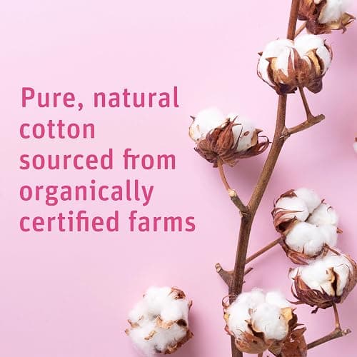 Simply Soft Premium Organic Cotton Rounds, 100 Count (Pack of 3), 100% Cotton Pads, Certified Organic, Hypoallergenic, Soft & Absorbent for Beauty, Cosmetics, Skin Care, Lint Free thumbnail 3