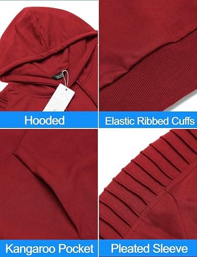 COOFANDY Men's Tracksuit 2 Piece Hoodie Sweatsuit Sets Casual Jogging Athletic Suits thumbnail 5